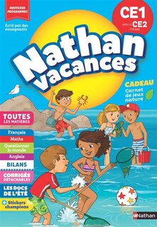 Couverture_Nathan vacances, CE1 vers le CE2, 7-8 ans