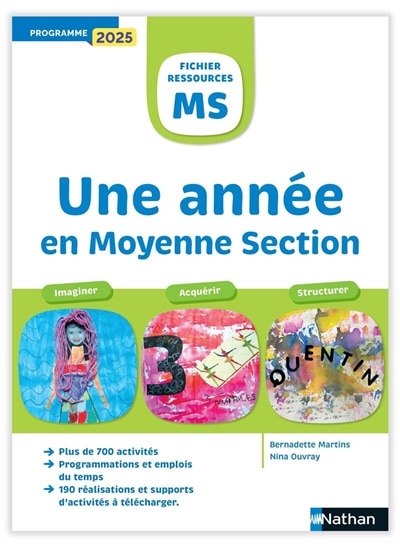 Front cover_Une ann&eacute;e en moyenne section, cycle 1, MS