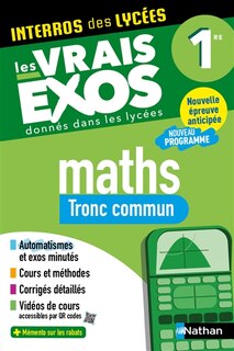 Front cover_Maths, tronc commun