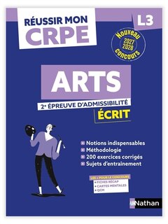 Couverture_Arts, 2e &eacute;preuve d'admissibilit&eacute;