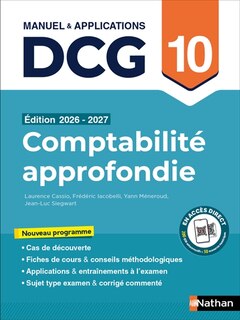 Front cover_Comptabilit&eacute; approfondie, DCG 10