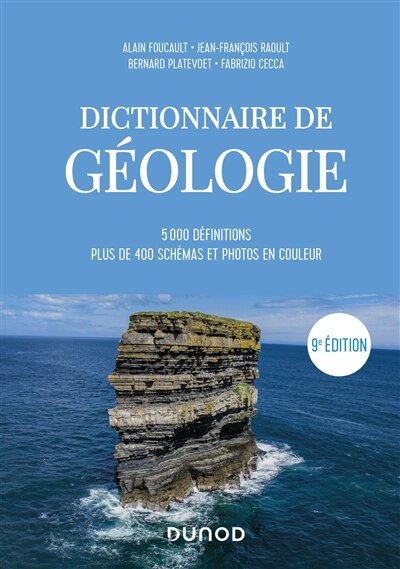 Couverture_DICTIONNAIRE DE G&Eacute;OLOGIE - 9E &Eacute;D.