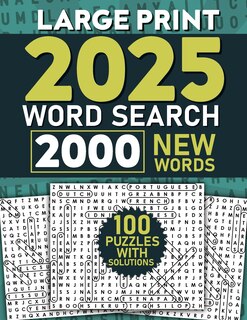 Couverture_2025 Word Search for Adults Large Print, 2000 Words