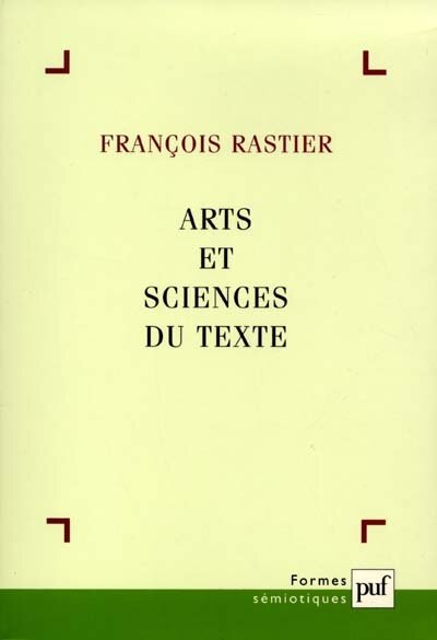 Front cover_Arts et sciences du texte
