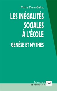 Couverture_Les inégalités sociales à l'école