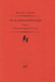 Front cover_De la phénoménologie