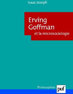 Front cover_Erving Goffman et la microsociologie
