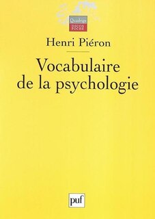 Front cover_Vocabulaire de la psychologie