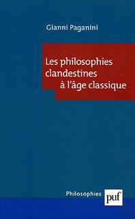 Front cover_Les philosophies clandestines à l'âge classique