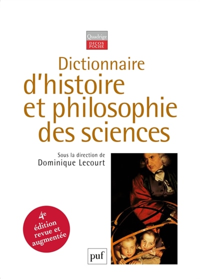 Couverture_Dictionnaire d'histoire et philosophie des sciences