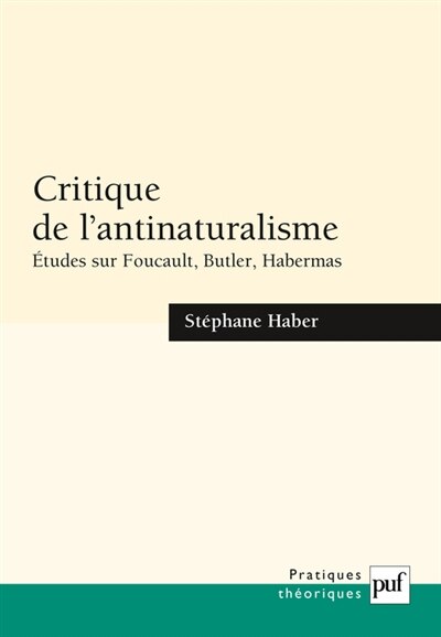 Front cover_Critique de l'antinaturalisme