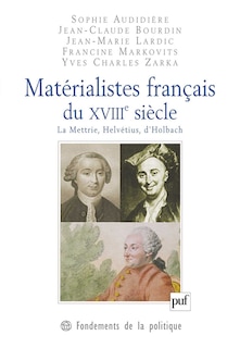 Front cover_Matérialistes français du XVIIIe siècle