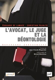 Front cover_L' avocat, le juge et la déontologie