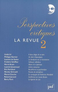 Front cover_Perspectives critiques, la revue, n°2