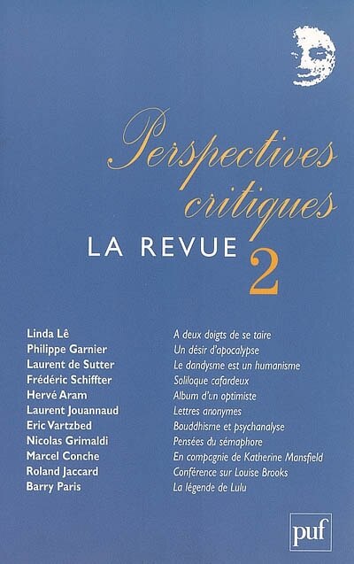 Front cover_Perspectives critiques, la revue, n°2