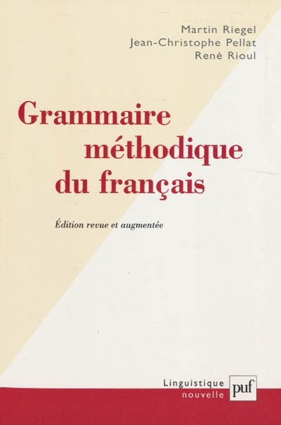 Front cover_Grammaire méthodique du français
