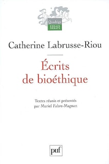 Front cover_Ecrits de bioéthique
