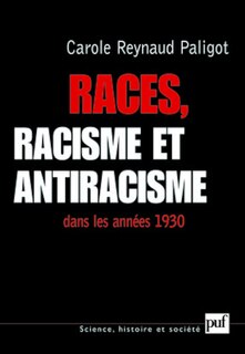Front cover_Races, racisme et antiracisme dans les années 1930