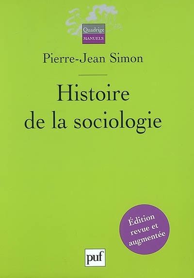 Couverture_Histoire de la sociologie