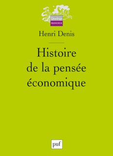 Couverture_Histoire de la pens&eacute;e &eacute;conomique