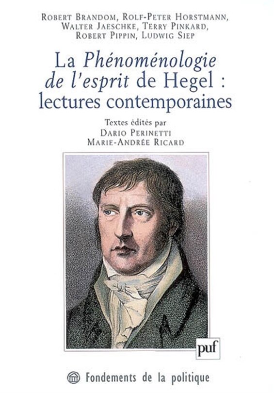 Front cover_La phénoménologie de l'esprit de Hegel