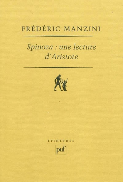 Couverture_Spinoza, une lecture d'Aristote