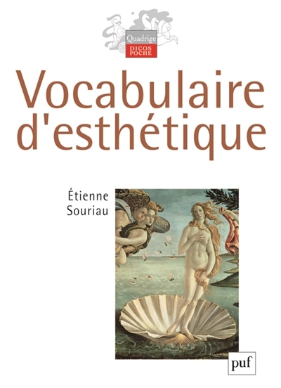 Front cover_Vocabulaire d'esthétique
