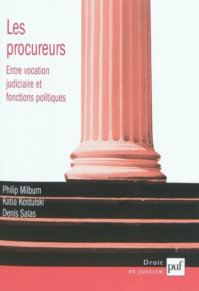 Front cover_Les procureurs : entre vocation judiciaire et fonctions politiques