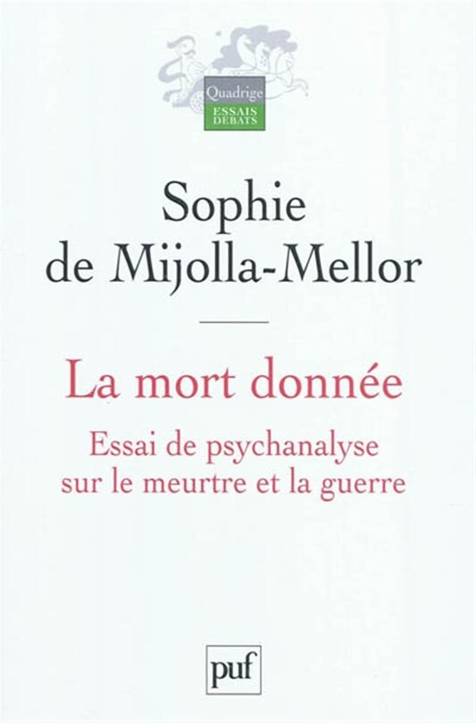 Front cover_La mort donnée