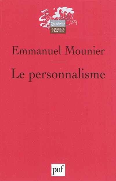 Front cover_Le personnalisme