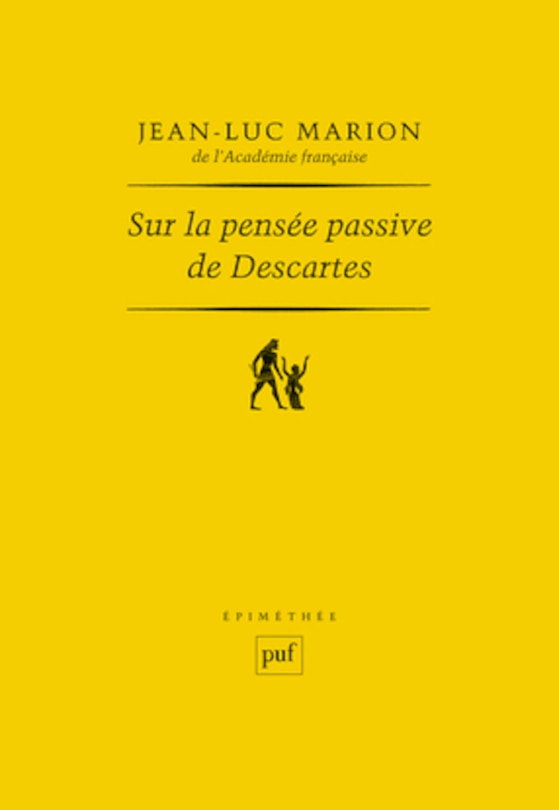 Front cover_Sur la pensée passive de Descartes