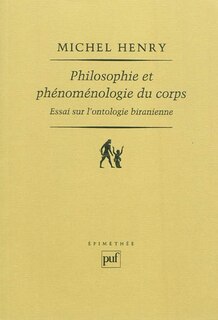 Front cover_Philosophie et phénoménologie du corps