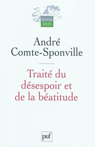 Front cover_Traité du désespoir et de la béatitude