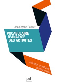 Front cover_Vocabulaire d'analyse des activités
