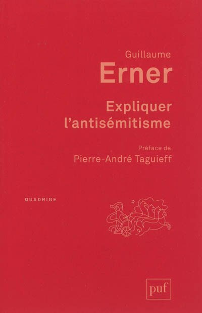 Couverture_Expliquer l'antisémitisme : le bouc émissaire : autopsie d'un modèle explicatif
