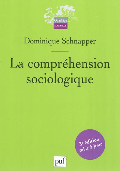 Front cover_La compréhension sociologique