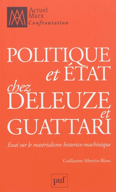 Front cover_Politique et Etat chez Deleuze et Guattari