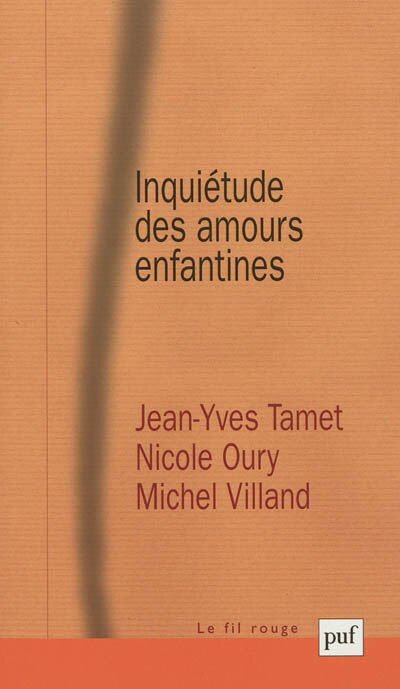 Front cover_Inquiétude des amours enfantines