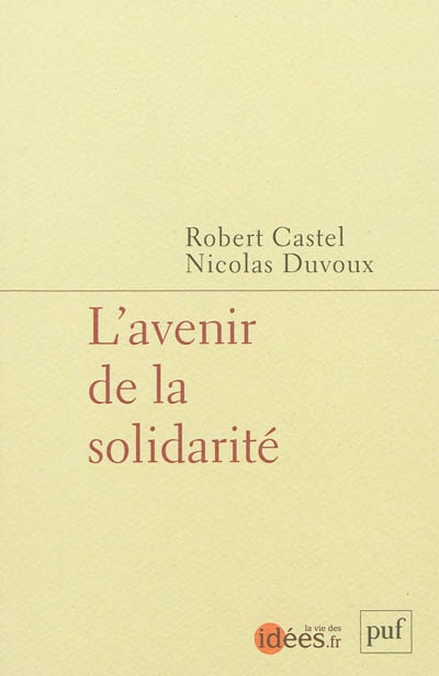 Front cover_L' avenir de la solidarité