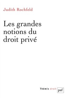Front cover_Les grandes notions du droit privé