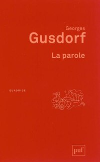 Front cover_La parole