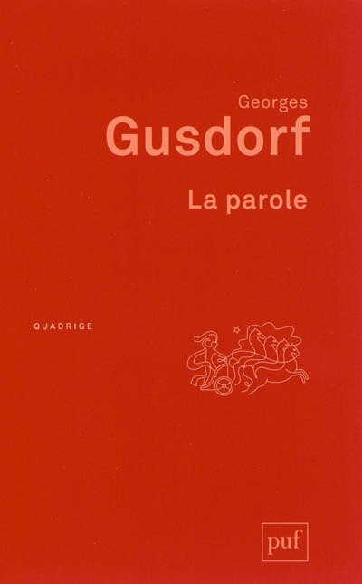 Front cover_La parole