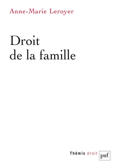 Front cover_Droit de la famille
