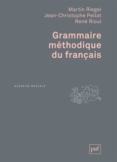 Front cover_Grammaire méthodique du français