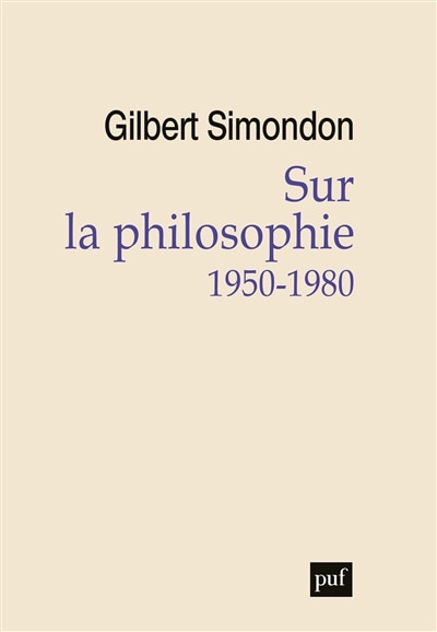 Front cover_Sur la philosophie