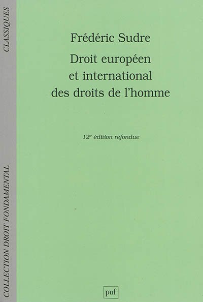 Front cover_Droit européen et international des droits de l'homme