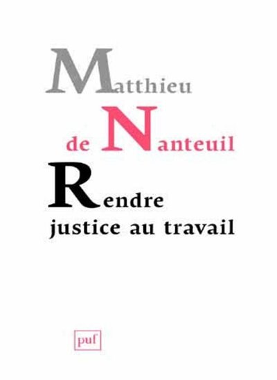 Front cover_Rendre justice au travail