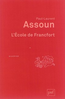 Couverture_L' école de Francfort