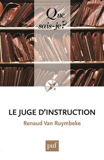 Front cover_Le juge d'instruction
