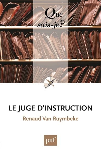 Front cover_Le juge d'instruction